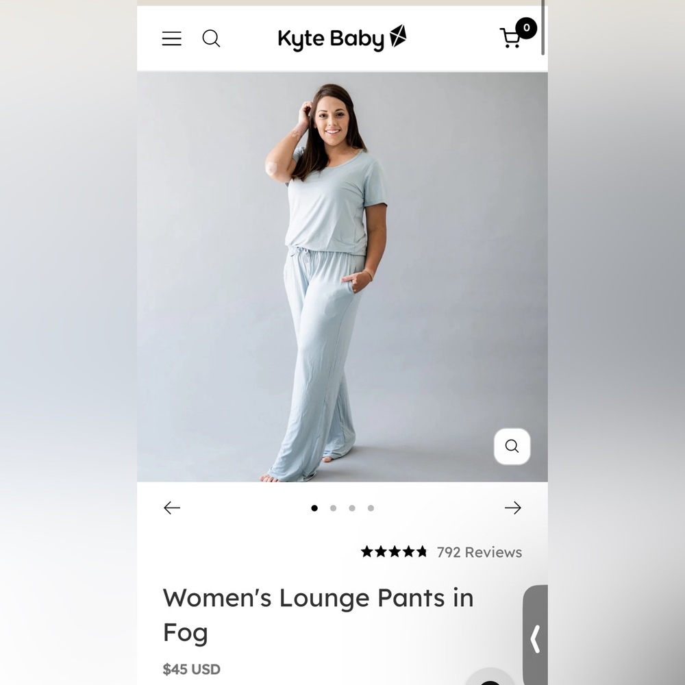 Kyte Baby Women's Lounge Pants in Fog